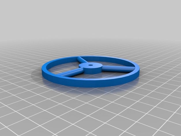 wheel 3 spokes 3d printing 3D print model - Mito3D