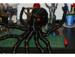 ataque cibernético pulpos imprimible ojos props 3d print model - Mito3D