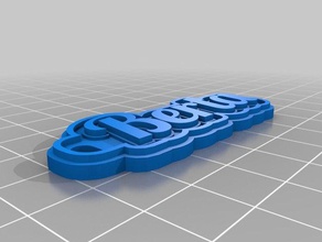 berta Schlüsselanhänger kundengebundene 3d print model - Mito3D