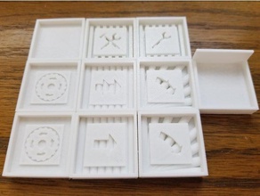 roborally tiles 3d printing boardgame board game components 3d print model - Mito3D