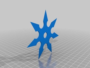sternförmige shuriken 3d-drucken Wurfstern 3d print model - Mito3D