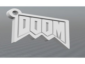 doom keychain keychains videogame 3d print model - Mito3D