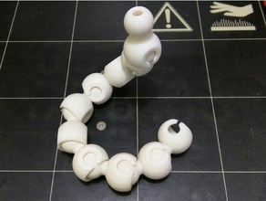 plus fort douille à bille liens pièces de la balle joint rotule chaîne gorille coup mains conjointe socket 3d print model - Mito3D
