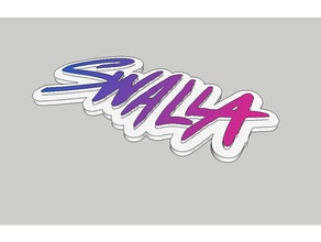swalla logo Schilder & logos 3d-logo jason derulo Anzeichen 3d print model - Mito3D