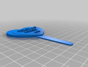 my customized cupcake pick maker kitchen & dining 3d print model - Mito3D