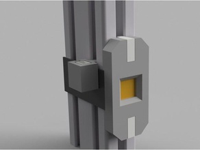 2040 2020 aluminium profile anet am8 led holder 3d printer parts extrusion upgrade a8 light 3d print model - Mito3D