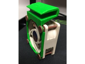 noctura ventilador titular fotograma del clip Impresora 3d accesorios 60mm de montaje east3d gecko 3d print model - Mito3D