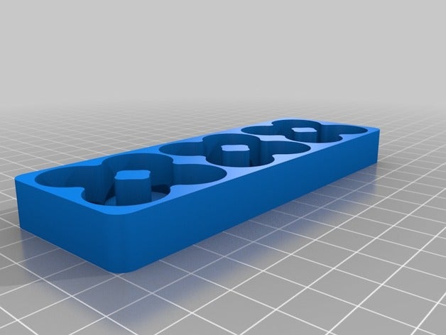 18650 batteria vassoio organizzazione su misura 3D print model - Mito3D