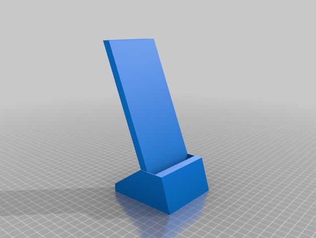 blu phone cradle mobile 3D print model - Mito3D
