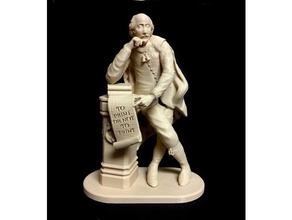 print not - shakespeare leicester square london scans & replicas photogrammetry replica scan sculpture william 3d print model - Mito3D