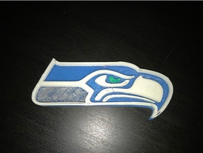 seattle seahawks farklı renk katmanları logo işaretler ve logolar futbol çok renkli 3d print model - Mito3D