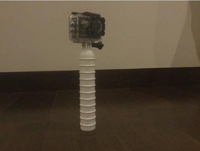 gopro-stick Kamera action-cam action schwimmt gopro Griff mount stick 3d print model - Mito3D