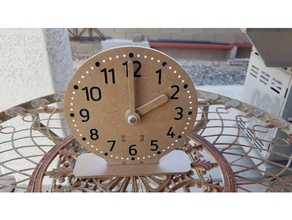 teaching clock cnc learning face elementary school lasercut aid time 3d print model - Mito3D