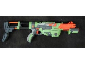 nerf vortex praxis stock support sport & outdoors 3d print model - Mito3D