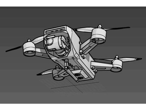 sprank drone corrida cam cardan r c veículos brushless de diydrones dji faísca drones 3d print model - Mito3D