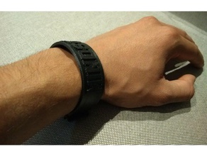 braceletmindscraper pulseiras pulseira filaflex freecad 3d print model - Mito3D
