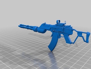 borderlands 2 rifle de assalto modelos desagregação jogos cosplay arma pistola jogo vídeo armas 3d print model - Mito3D