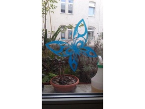window decoration butterfly decor 3d print model - Mito3D