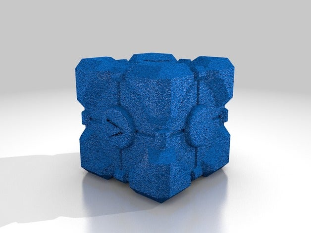 vk companion cube art 3D print model - Mito3D