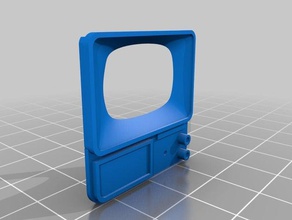 front panel old television 3d print model - Mito3D