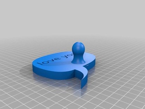 love you magnet 3d printing 3d print model - Mito3D