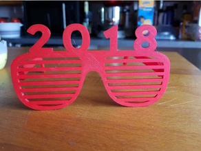 occhiali 2018 accessori accessorio di natale da vista moda look mens il nuovo anno ornamento partito gli sole donna 3d print model - Mito3D