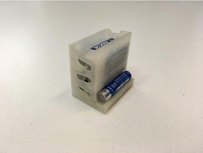 avanzata della batteria dispenser aaa versione organizzazione la del battery box titolare contenitore di porta 3d print model - Mito3D