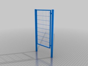 poort fence gate engineering hekwerk 3d print model - Mito3D