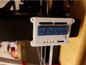 Relais 4 canaux module de cas Imprimante 3d accessoires relais le boîtier octoprint râpe raspberry pi wanhao duplicateur i3 3d print model - Mito3D