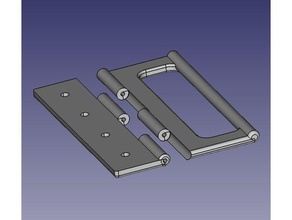 poignée pliable - maniglia ripiegabile les pièces de rechange 3d print model - Mito3D