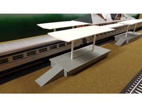 simple ho scale platform props 3d print model - Mito3D