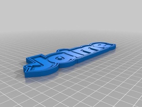 jaime Schlüsselanhänger kundengebundene 3d print model - Mito3D