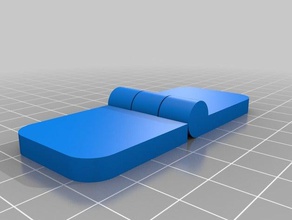 acrylic lexan hinge - small glue parts customized 3d print model - Mito3D