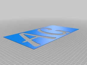 my customized stencils signs & logos 3d print model - Mito3D