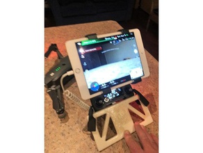ipad mini mount mavic pro r c vehicles dji spark drone holder tablet 3d print model - Mito3D