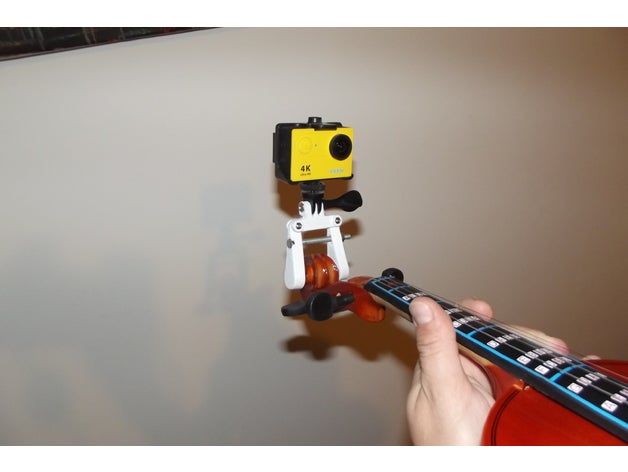 violin gopro bracket hobby mount 3D print model - Mito3D