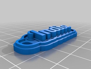 indie keychains customized 3d print model - Mito3D