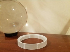 150mm bola de cristal titular decoração stand 3d print model - Mito3D