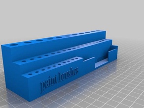 paint brush holder organization 3d print model - Mito3D