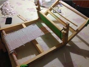 simple rigid heddle loom diy textile weaving 3d print model - Mito3D