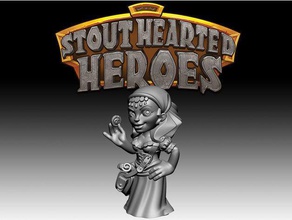 stout hearted heroes - gypsy miniature kickstarter sample toy & game accessories 30mm d&d dnd tiles dragons dungeons fantasy mini modular pathfinder stouthearted system tilescape 3d print model - Mito3D