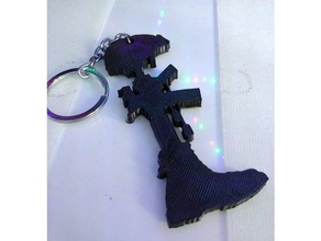 memorial do keychain nosso caído chaveiros chaveiro militar nossa 3d print model - Mito3D