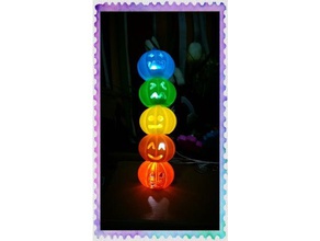 halloween citrouille lanterne petit de la mode art fête d'halloween un trousseau clés lampe lumière jouet 3d print model - Mito3D