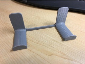 wall mount dual hooks - inspired organization hook 3d print model - Mito3D