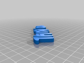another thank you keychain organization customized 3d print model - Mito3D