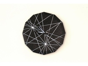 multi-color constellation clock household mosaic palette palette+ palette3d paletteprinted printedwithpalette space stars time wall 3d print model - Mito3D