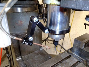 no-fog coolant mist spray mount kit knee mill machine tools bridgeport cnc 3d print model - Mito3D