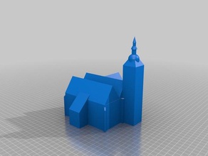 erl serkirche binalar ve yapılar kilise detmold kirche 3d print model - Mito3D