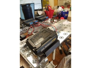 dewalt 12v battery holder power electronics tetrix 3d print model - Mito3D