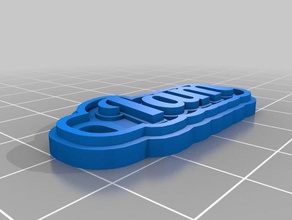 iam Schlüsselanhänger kundengebundene 3d print model - Mito3D
